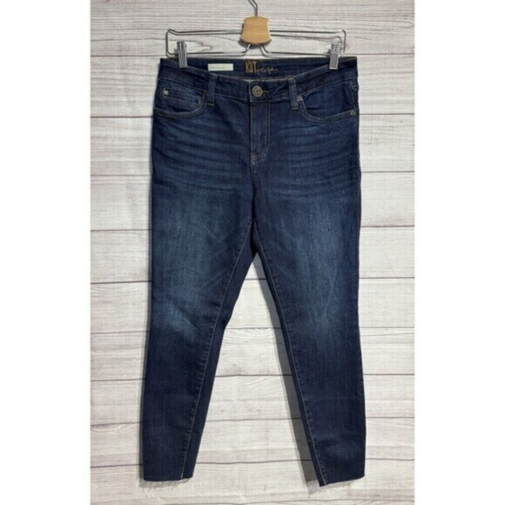 KUT from the Kloth Jeans Women's Sz 8 Carlo Ankle Skinny Stretch Denim Pants
